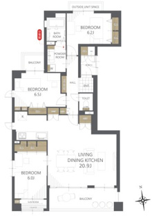 【間取り】サーパス文京二丁目 