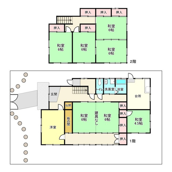 【間取り】 | 姫路市勝原区朝日谷／中古戸建