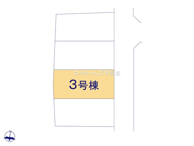 【区画図】 | 名古屋市名東区梅森坂３丁目3307『仲介料無料』新築戸建て | 3号棟