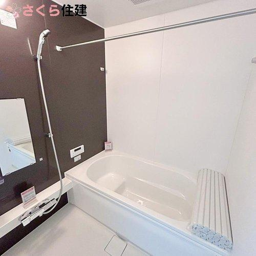 宇都宮市西原町2期　1号棟の浴室|浴室暖房乾燥機付きで、冬は暖か！梅雨時期は洗濯物を乾かせます♪