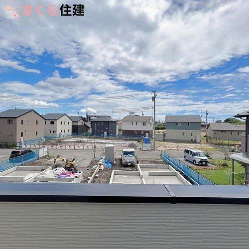 宇都宮市西原町2期　1号棟のバルコニー|バルコニーは日当たり良好で眺めも良いです♪