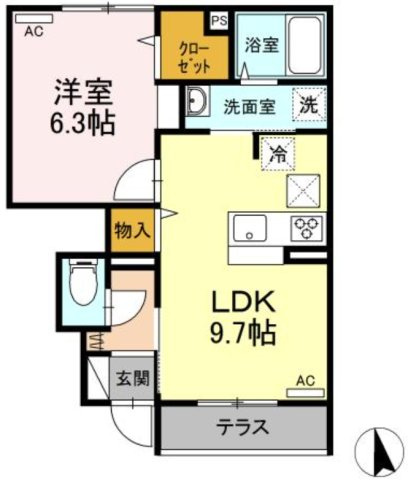 レセア花小金井の間取り