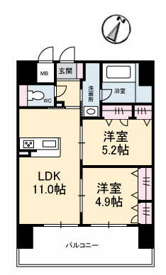 【間取り】 | シャーメゾンステージ碧・湯田