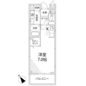 スカイルーム南条の間取り
