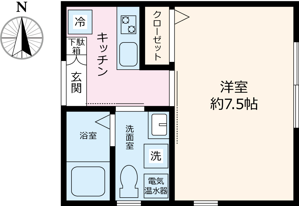 レピュア東十条レジデンスの間取り