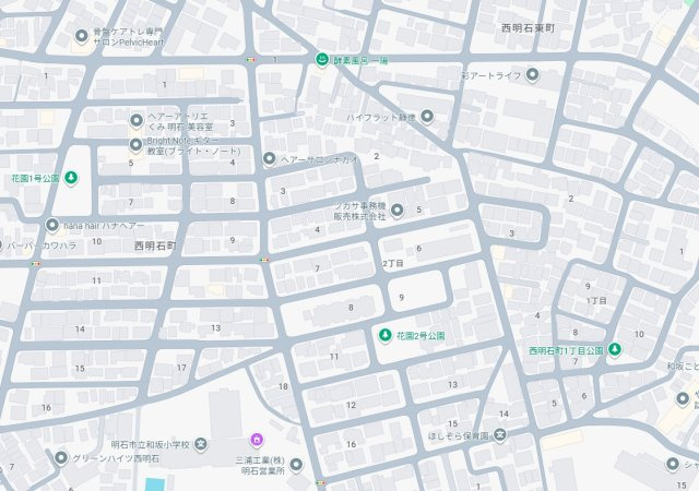 明石市西明石町　新築一戸建ての地図