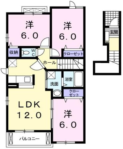 バーミィ　Ⅱ　　刈谷市近郊の賃貸はクラスホームの間取り