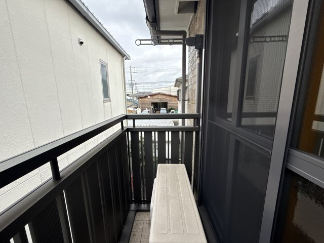 クレインウッド恵美酒　B棟のバルコニー