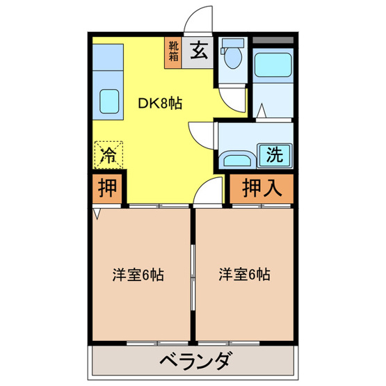 【間取り】 | リステル西村II