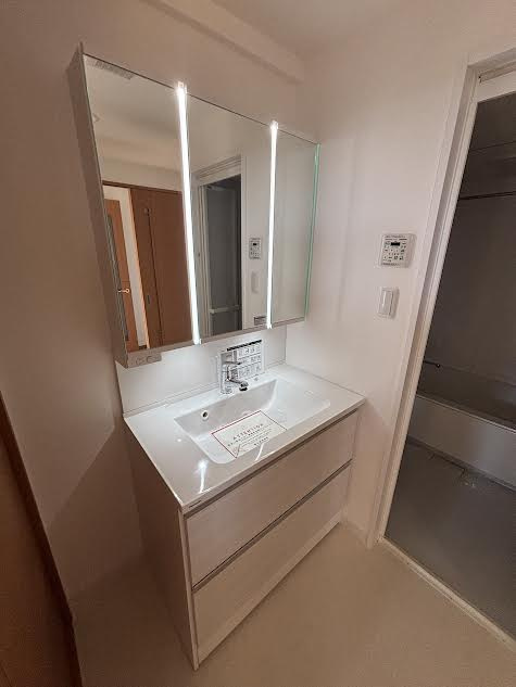 八代市新地町コアマンションネクステージ北の丸の独立洗面台