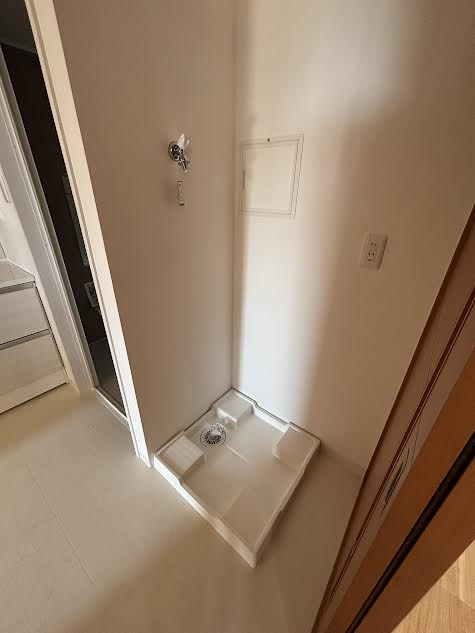 八代市新地町コアマンションネクステージ北の丸のランドリースペース|洗濯機置場