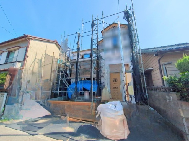 Terrechez　海部郡蟹江町桜1期　新築戸建　1号棟の前面道路含む現地写真