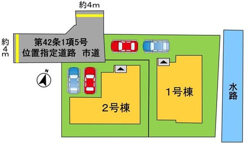よかタウン　岡山市北区平野【仲介手数料無料】の区画図