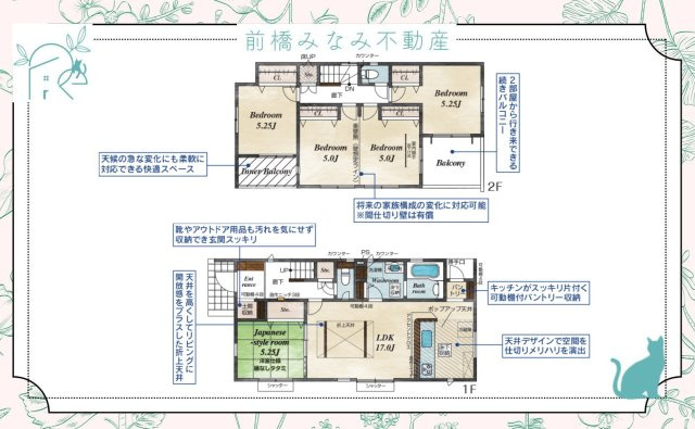 前橋市総社町植野　２号棟(全２棟)　ブルーミングガーデン　新築建売分譲の地図