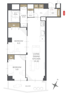 【間取り】ＤＩＫマンション大船 