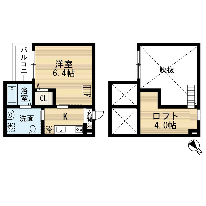 Prendle　名古屋市賃貸　仲介手数料無料の間取り