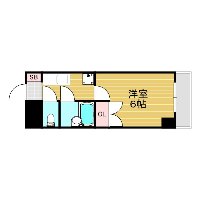 ローズコーポ新大阪8の間取り