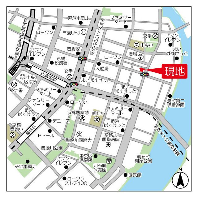 プライマル中央ＭＩＮＡＴＯの地図