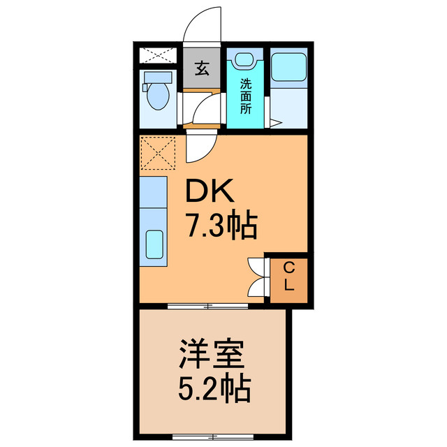 ハイグレースＡ（西23条）の間取り