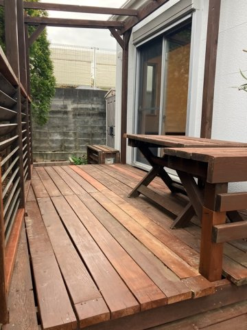 新治町戸建の庭