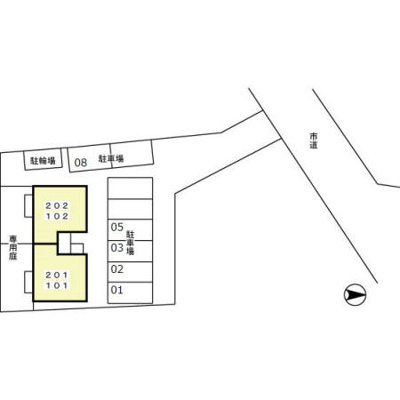【区画図】 | メゾンフラッシュ Ⅱ