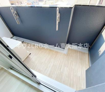 ソルテラス四天王寺前夕陽ヶ丘のバルコニー