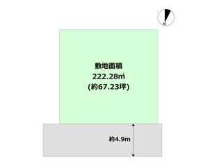 宝塚市武庫山２丁目売り土地の間取り