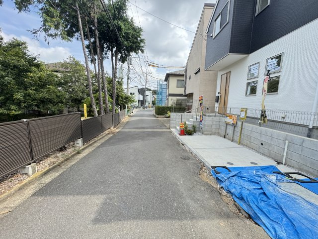 柏市柏新築戸建（柏２期）の前面道路含む現地写真|北西側前面道路