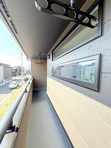 あきる野市野辺　新築分譲のバルコニー