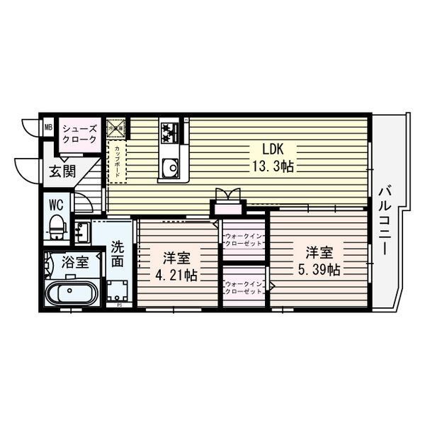グローコートⅦの間取り