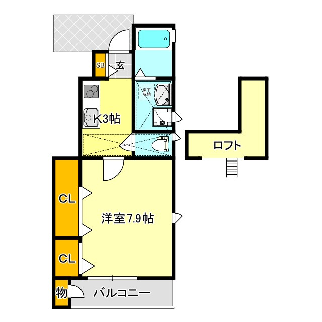 ミニョン　シレーヌ　222の間取り