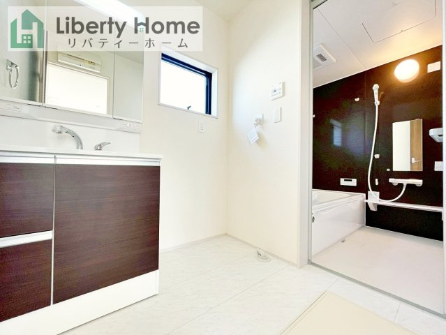 ひたちなか市足崎20期　新築戸建　1号棟の脱衣所