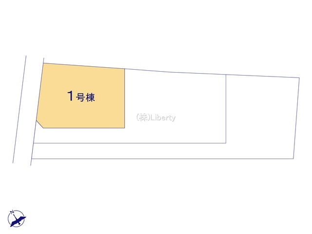 ひたちなか市足崎20期　新築戸建　1号棟の区画図