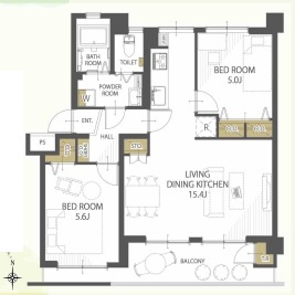 大宮吉敷町団地1号棟の間取り