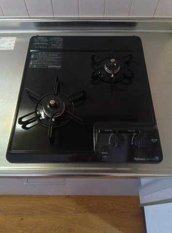 Grazie里のキッチン|2口ガスコンロ