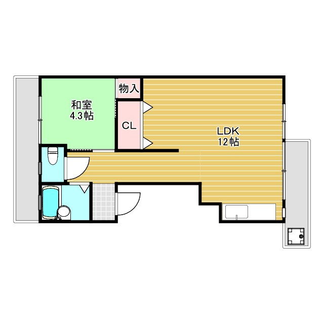 眞鍋マンションの間取り