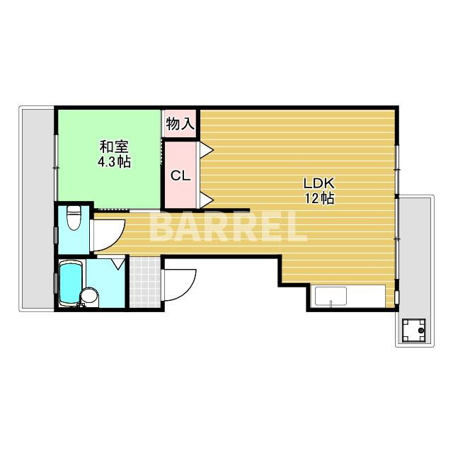 眞鍋マンションの間取り