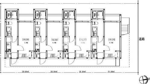 Ferris　林寺(フェリスハヤシジ)の区画図