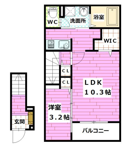 コンフォート25の間取り