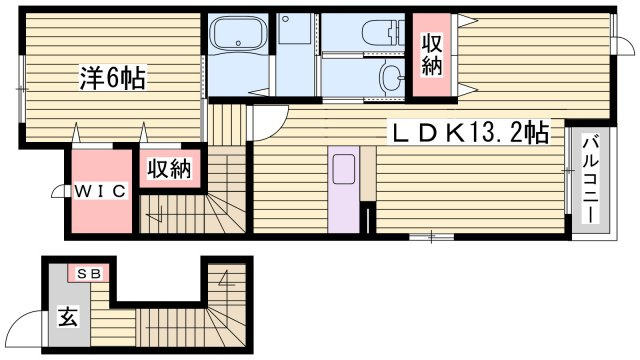 サラスヴァーティーYの間取り