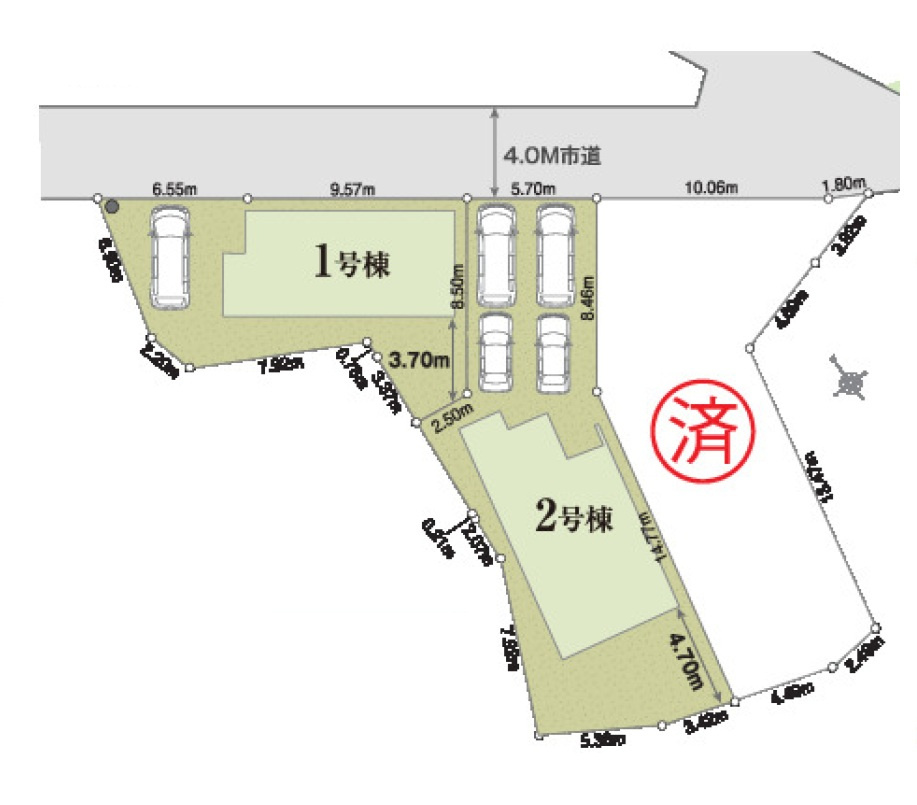 あきる野市三内全３棟　新築分譲の庭