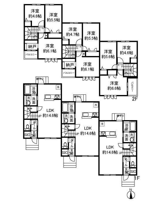 Grand Nord Ⅱの区画図
