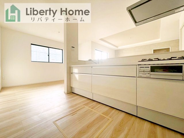 牛久市南16期　新築戸建のキッチン