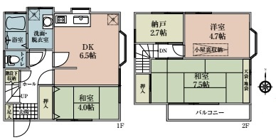 さいたま市大宮区三橋4丁目　中古一戸建ての間取り|さいたま市大宮区三橋4丁目　中古一戸建て、3SDK、土地面積63.89m2、建物面積63.18m2