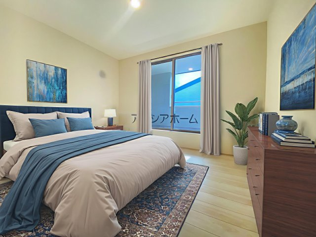 飯能市双柳・全11棟　新築一戸建　2号棟　の寝室|洋室6.8帖（家具はCG画像での表示になります）