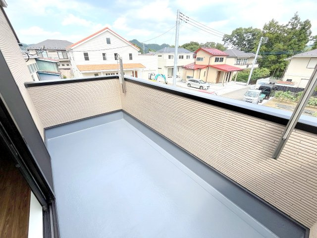 あきる野市五日市の新築一戸建のバルコニー