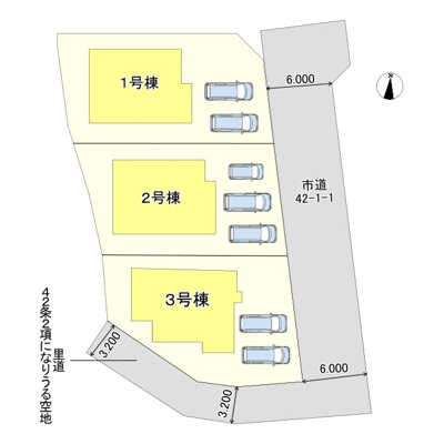 【区画図】 | 姫路市上大野４期/全3棟