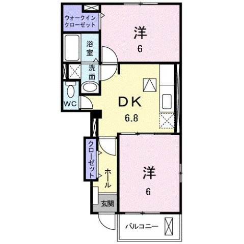 【間取り】 | クリアネス　Ｆ　Ⅱ