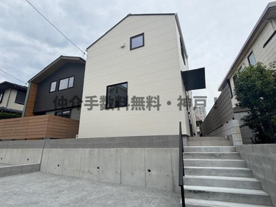 【外観】 | 神戸市須磨区南落合1丁目　新築戸建2号地　仲介手数料無料！ | きれいな外観です