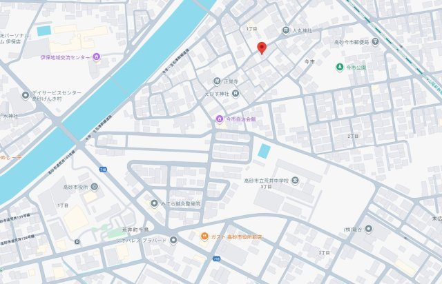 高砂市今市１丁目　土地の地図